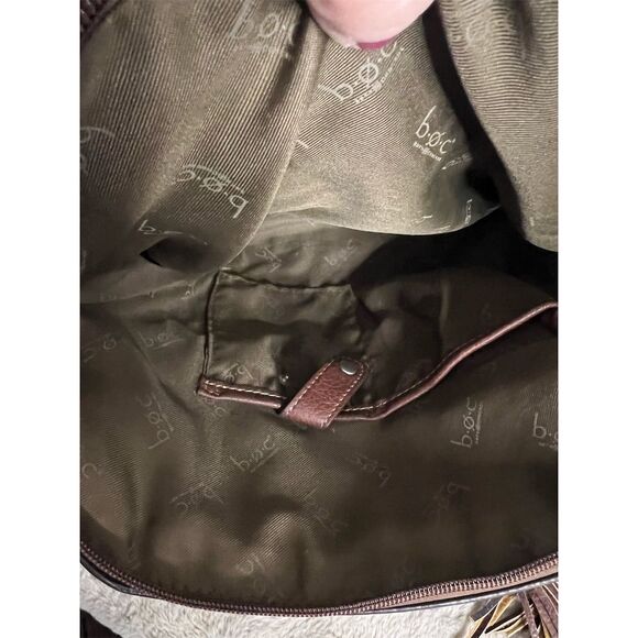 b.o.c. Marsdon Women's Green & Brown Shoulder Bag with Tassel Detail - Picture 14 of 16